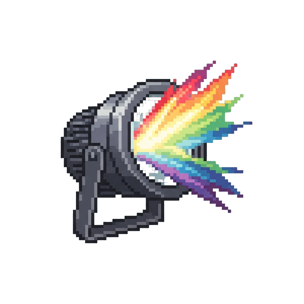 A Dazzling Rainbow Stadium Flood Light Explosion