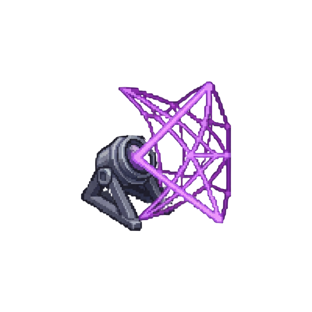 Sweeping Purple Laser Grids