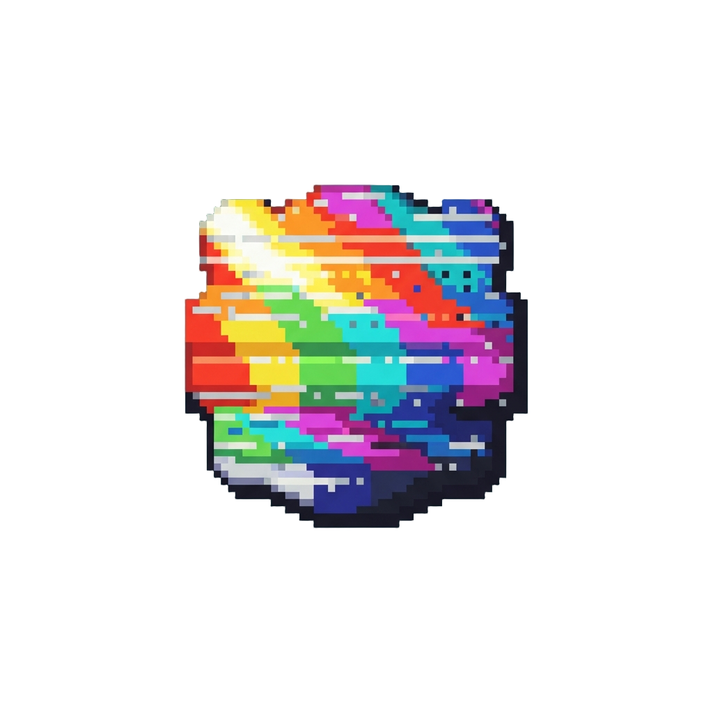 A Bright Vhs Tracking Error Distortion Stream