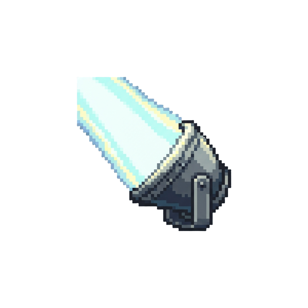 A Beam of Blinding White Spotlights