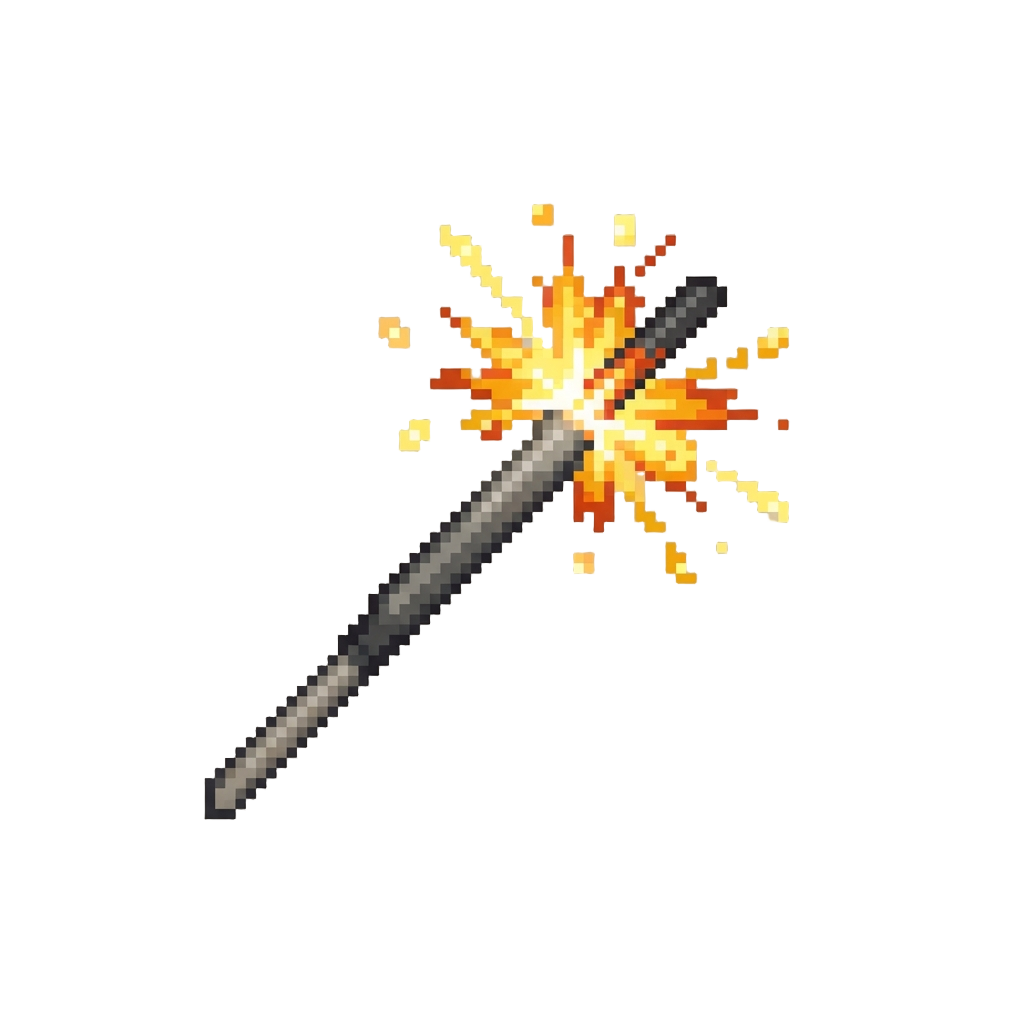 A Popping Sparkler Discharge