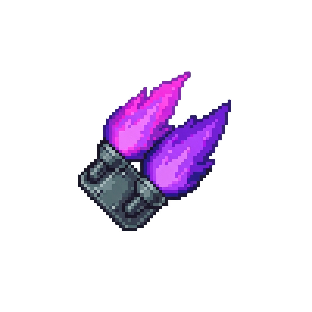 Neon Purple Flame Jets