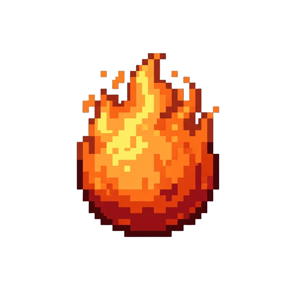 Blazing Orange Fireballs