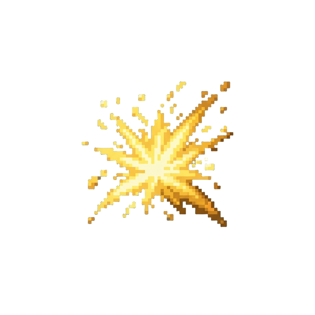 A Brief Flash of Yellow Sparks