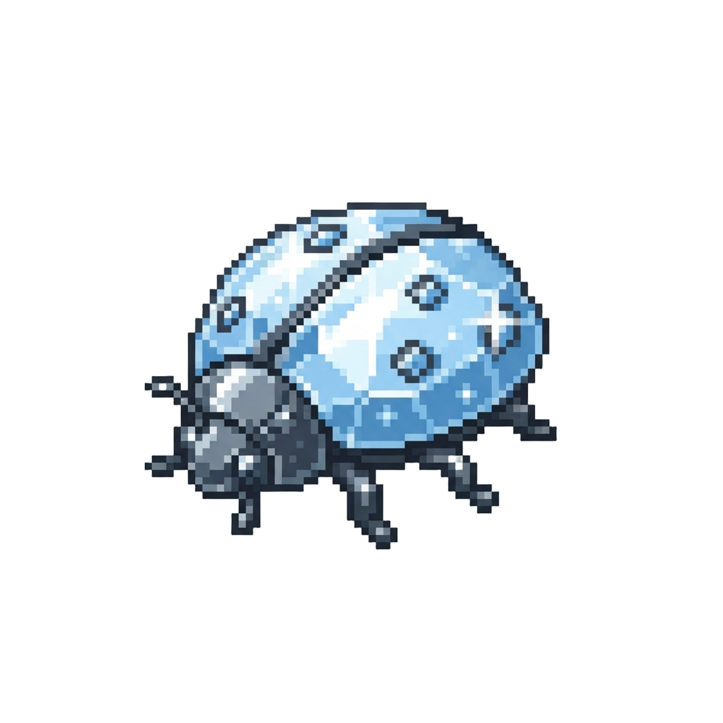 A Radiant Crystal Ladybird Sparkling Like Diamonds