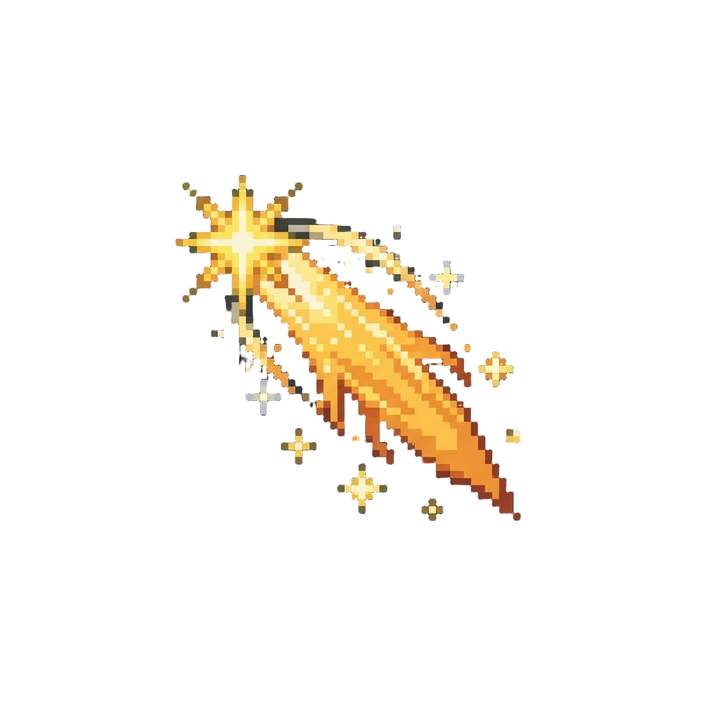 A Sparkling Streak of Shooting Stars Flashing Across Space