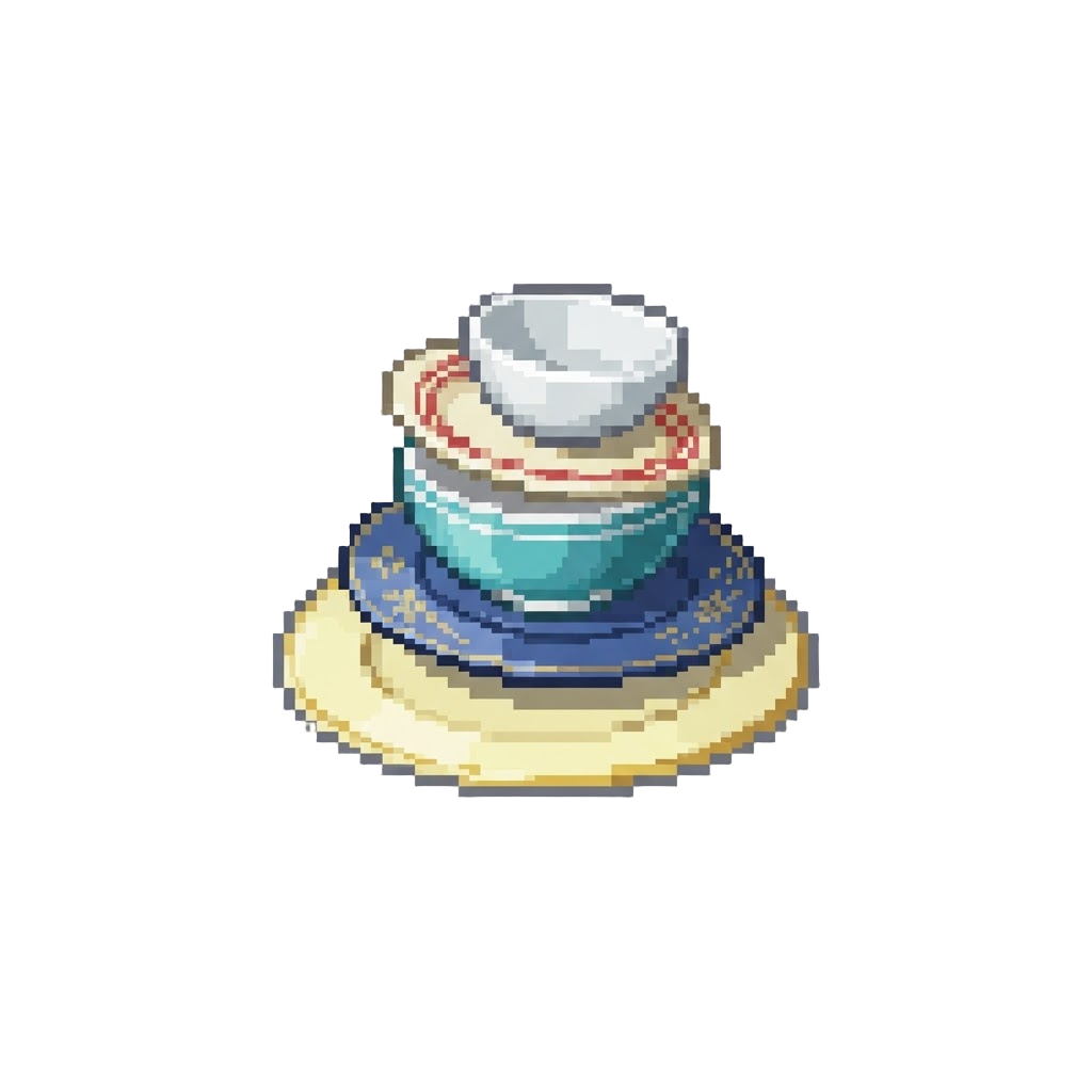 A Giant Spinning Plate Stack