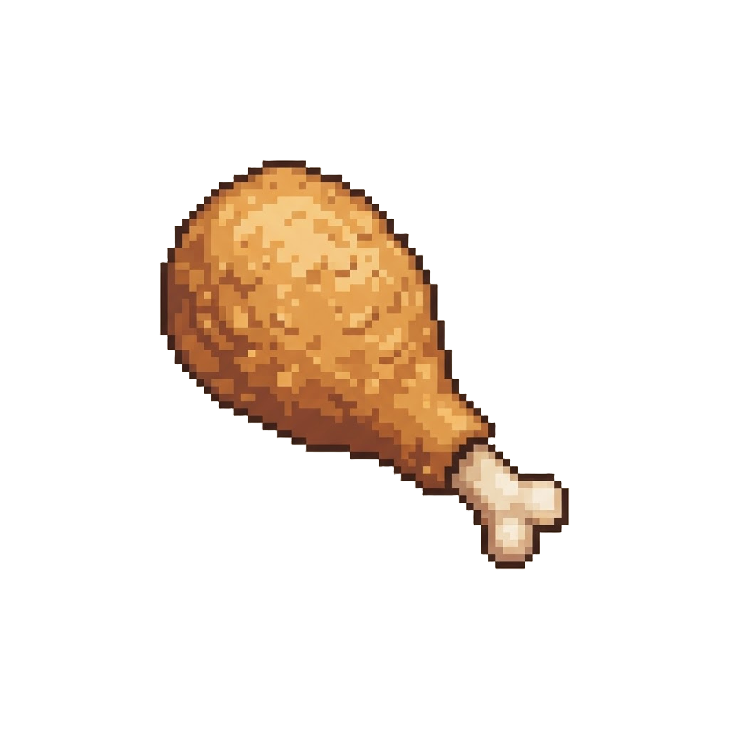 A Giant Fried Chicken Drumstick