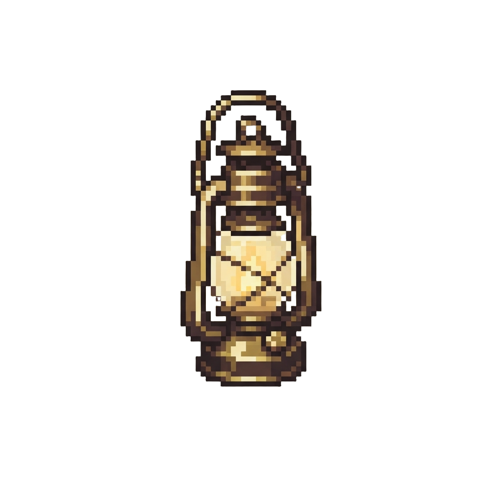 A Soft Yellow Vintage Lantern Illumination
