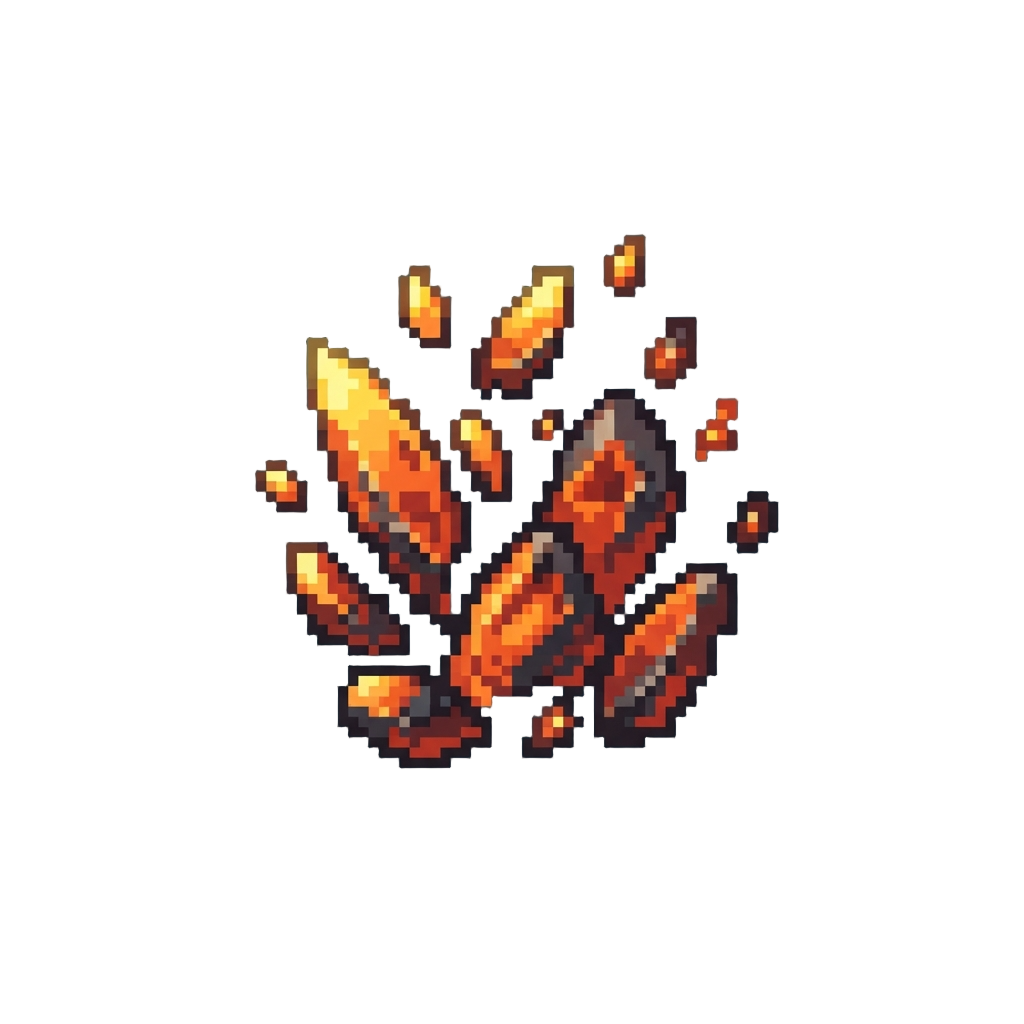 A Spray of Hot Metallic Embers