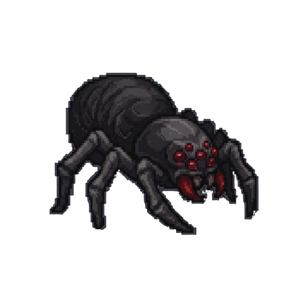 A Monstrous Spider-like Horror Shadow