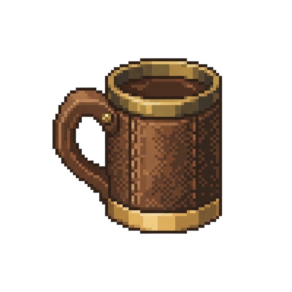 A Fancy Leather-bound Mug