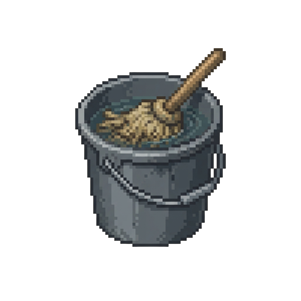 A Wet Soggy Pub Mop Bucket