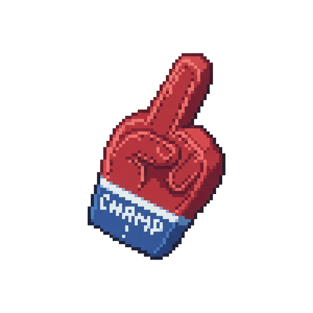 A Oversized Foam Championship Finger