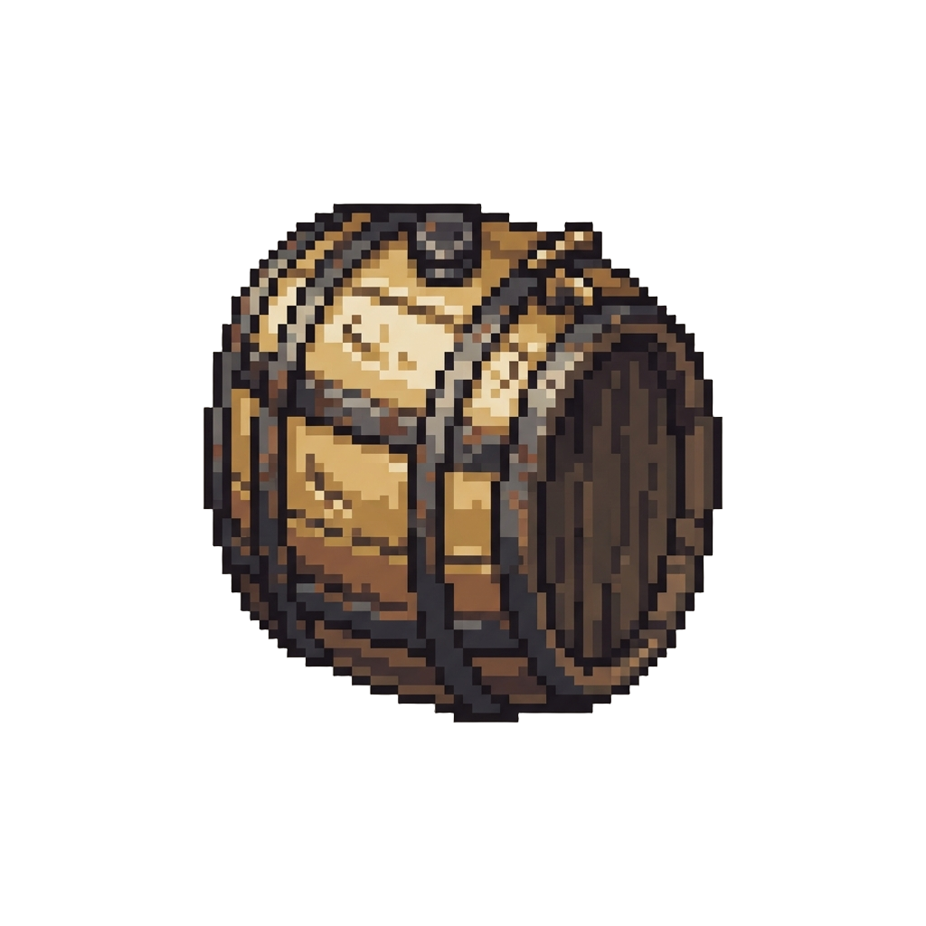 A Dented Brass Ale Keg