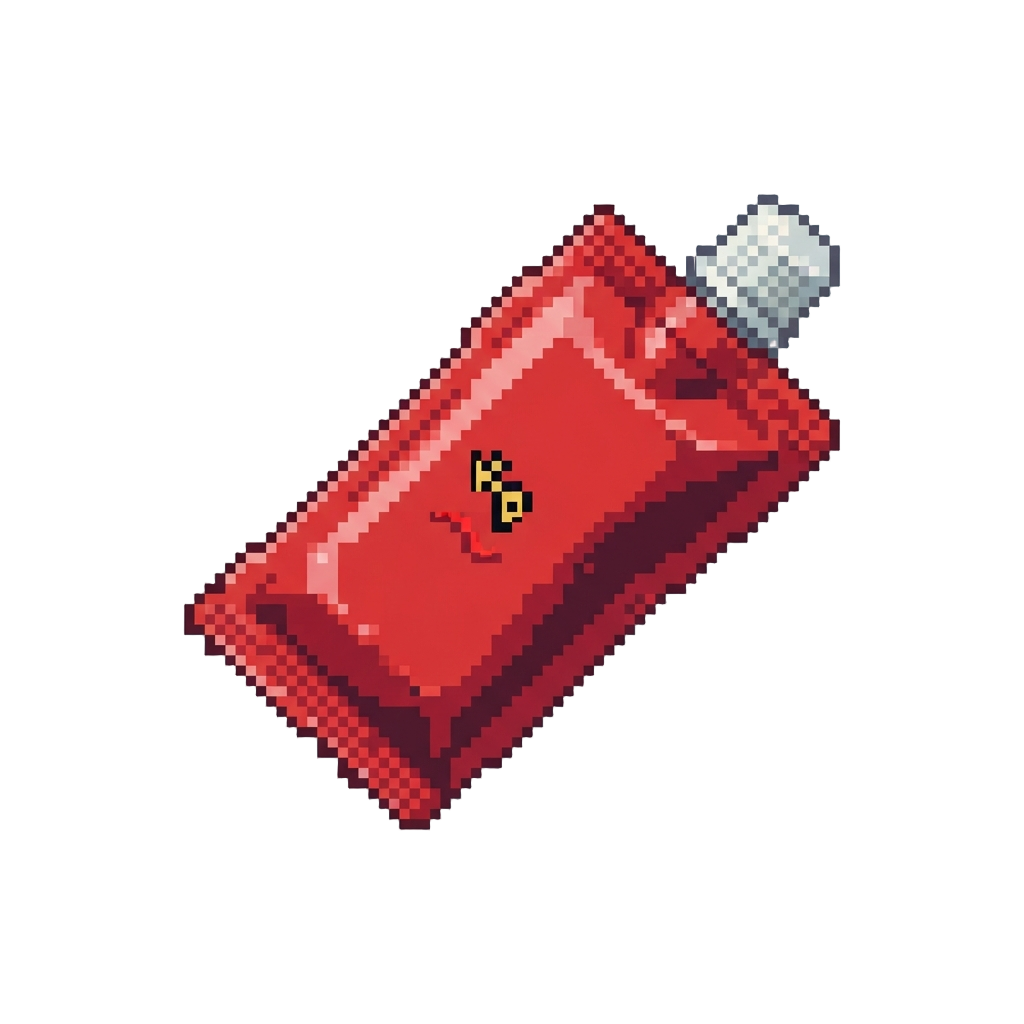 A Toy Ketchup Packet Instead of Food