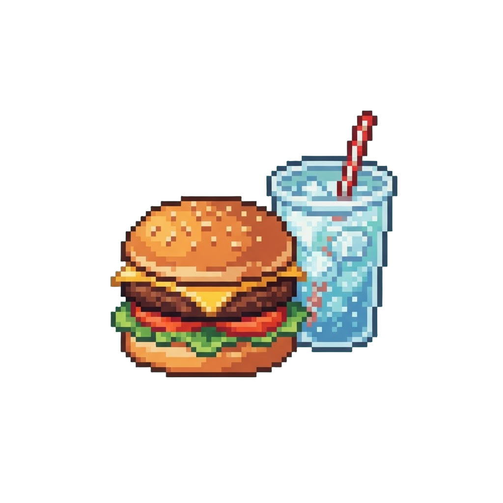 A Fresh Quarter Pounder with Sparkling Ice Soda