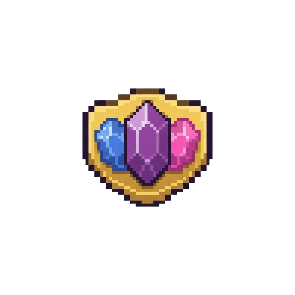 A Trio of Shiny Gems Cutie Mark