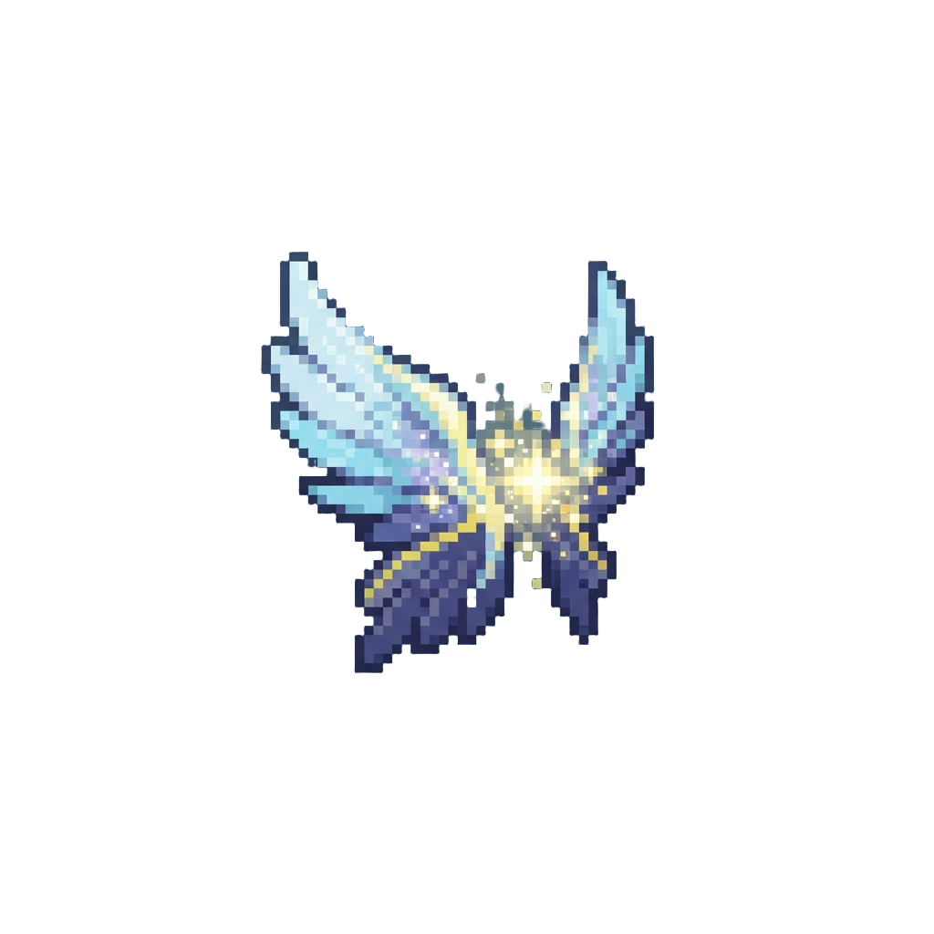 Glittering Starlight and Ethereal Celestial Wings