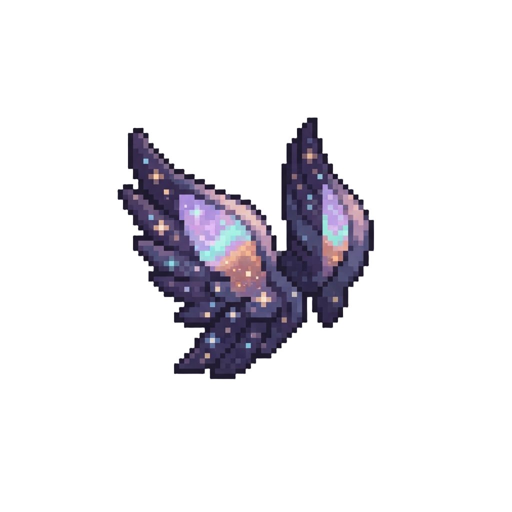 Soft Pastel Twilight Nebulae and Velvet Starry Wings