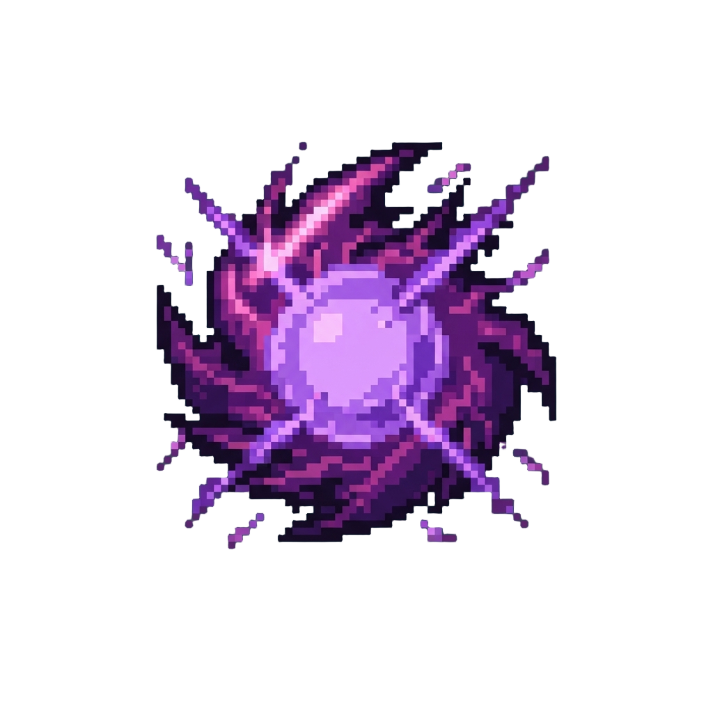 Flickering Violent Purple Mystical Energy