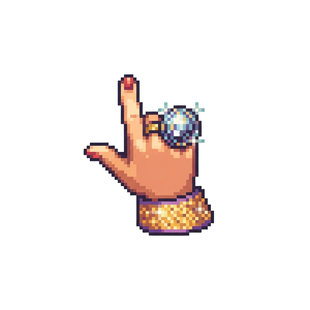 A Groovy Retro Disco Finger-point Combo