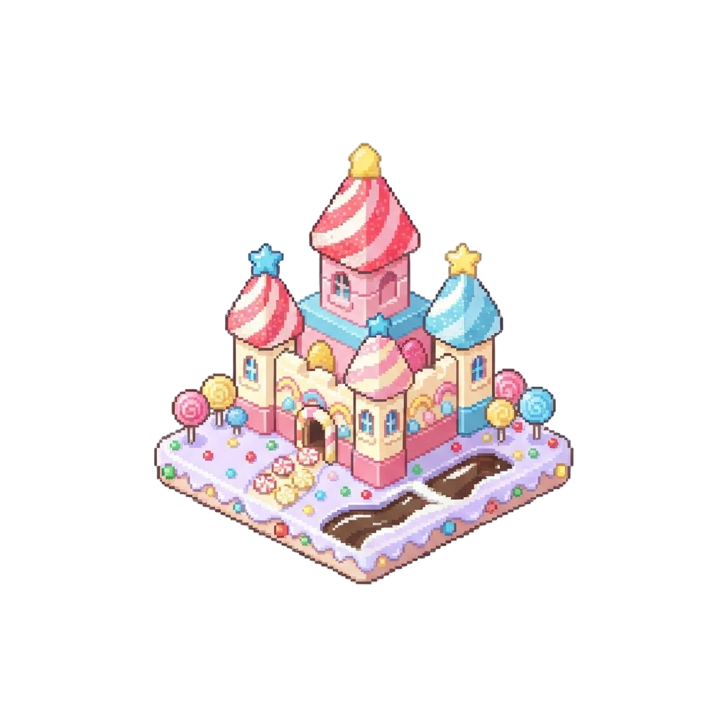 A Miniature Pastel Candy Kingdom