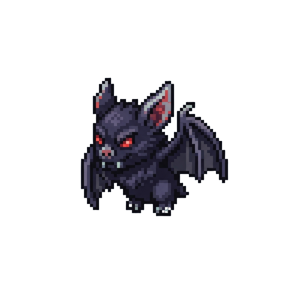 A Dark Shadowy Vampire Bat-beast
