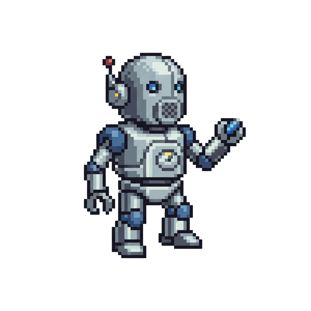 A Retro Chrome Robot