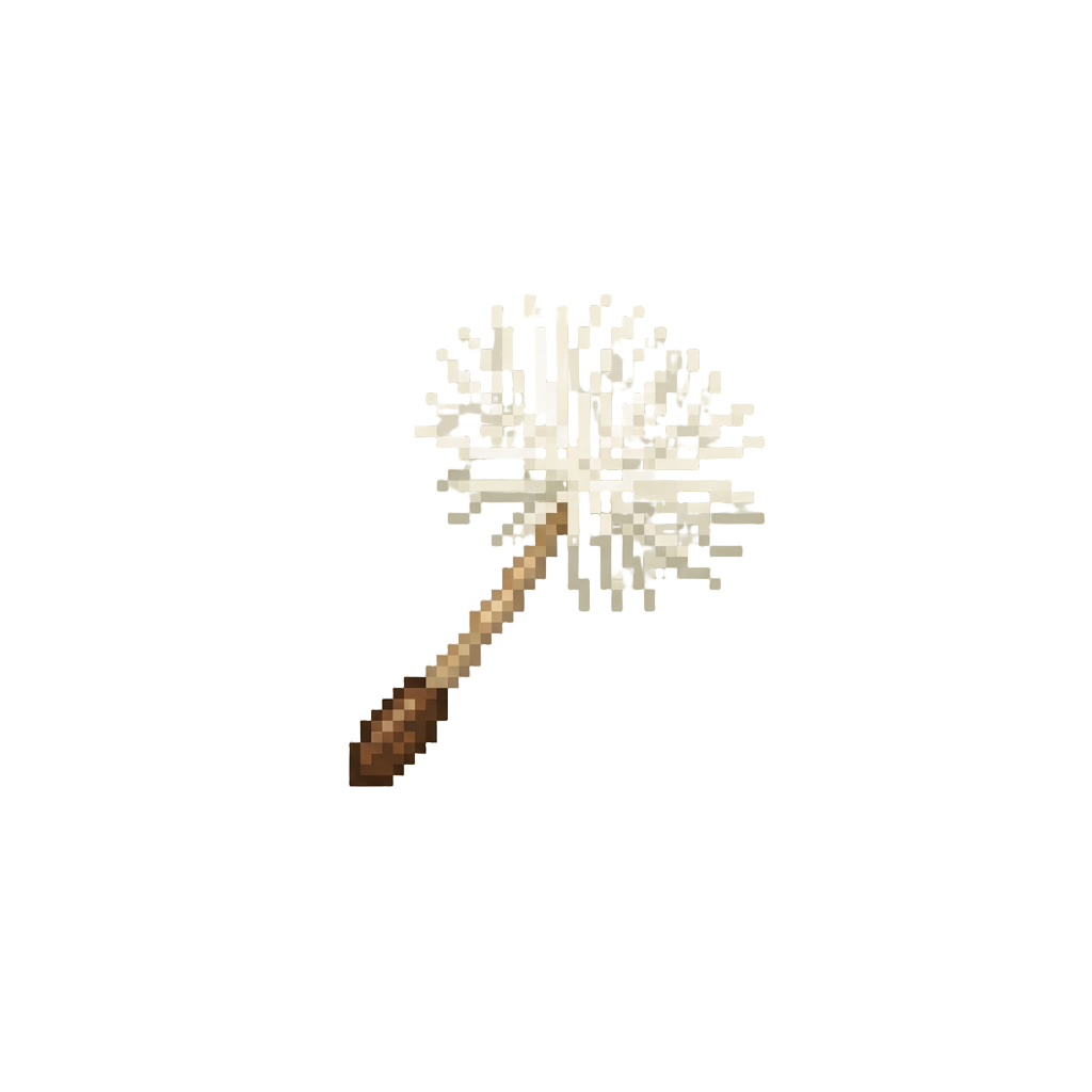 A Single Floating Dandelion Seed
