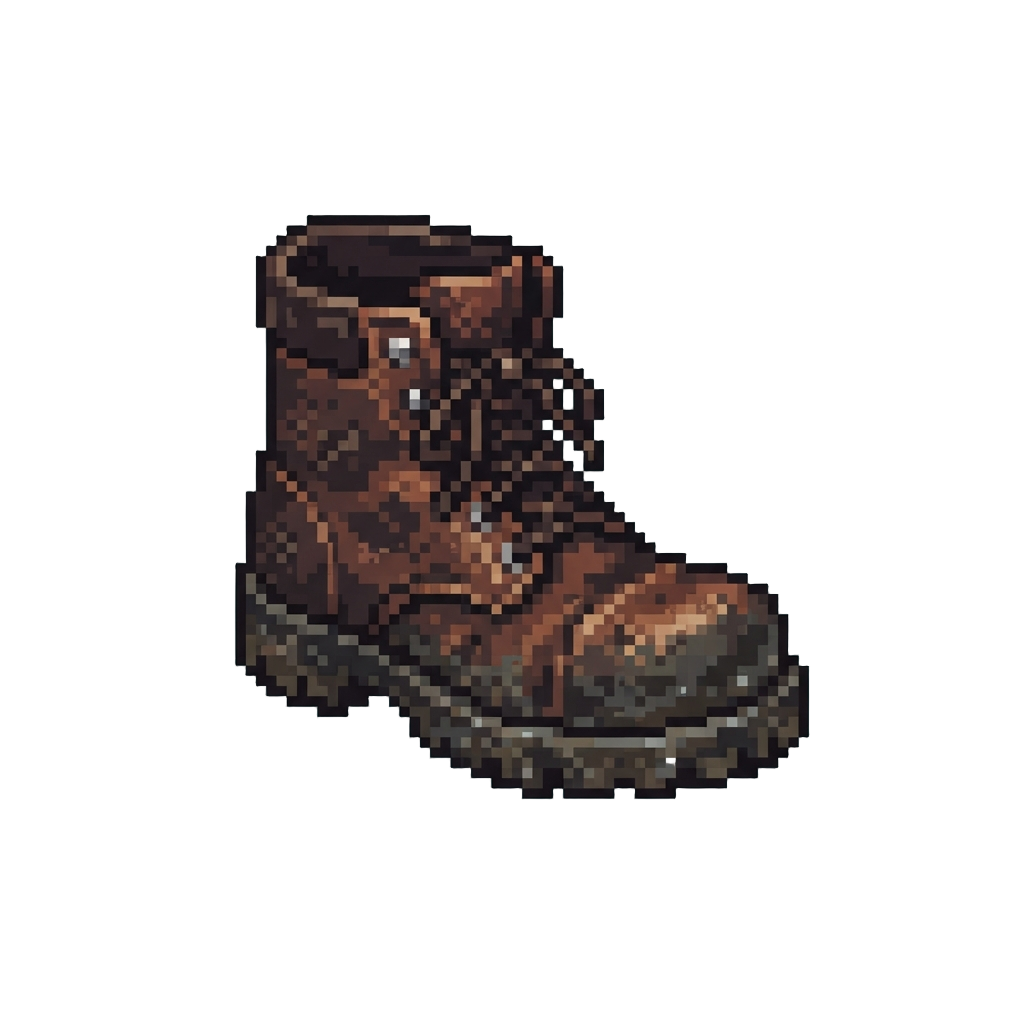 A Damp Worn-out Boot