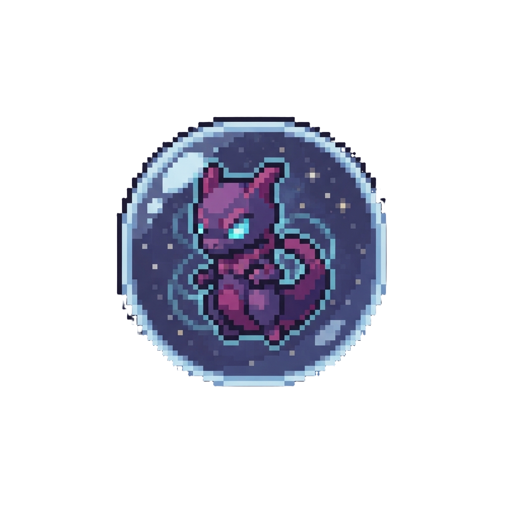 A Sleek Psychic Creature Floating in a Cosmic Sphere