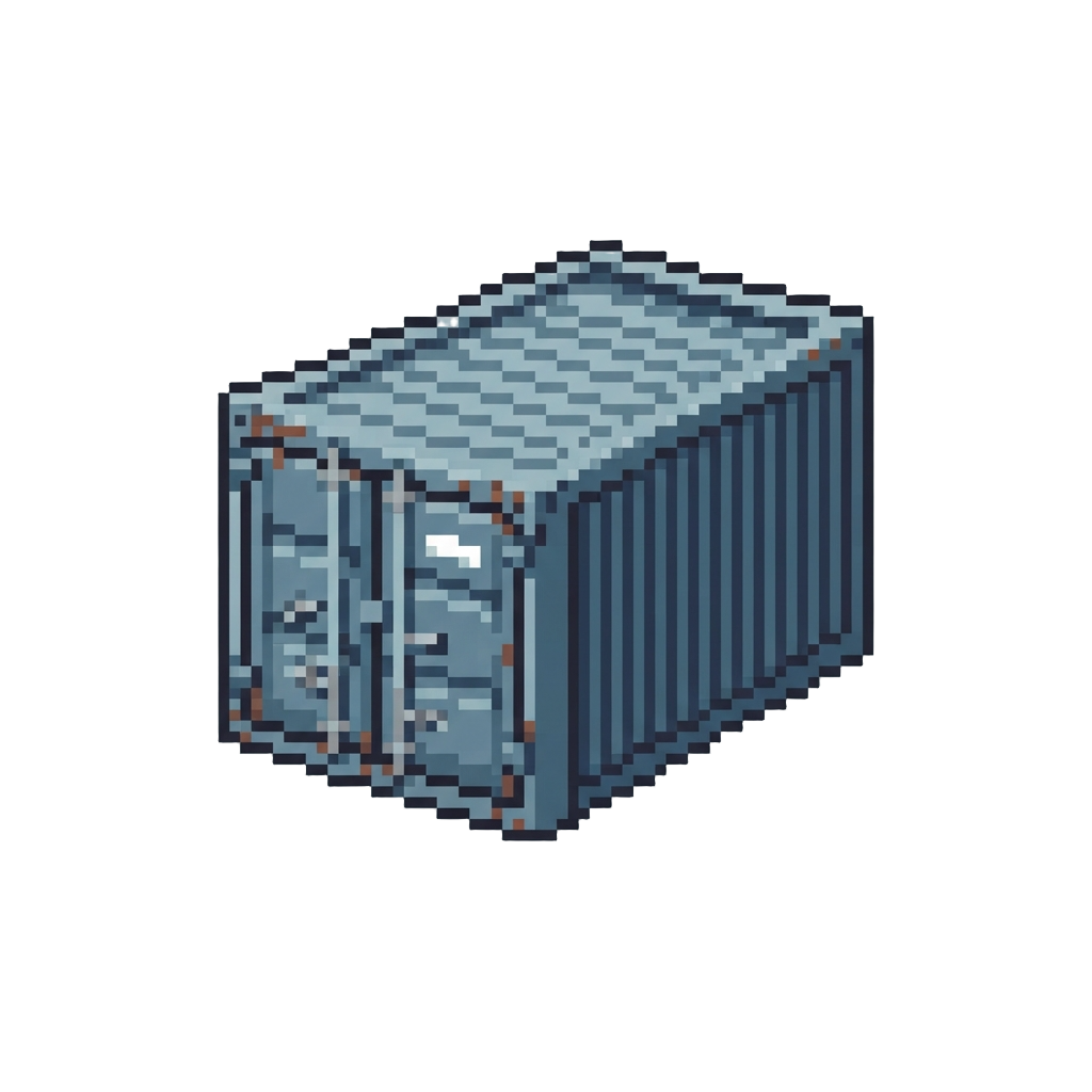 A Steel Shipping Container