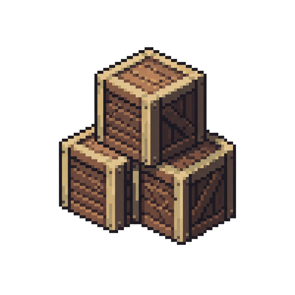 A Wooden Crate Stack