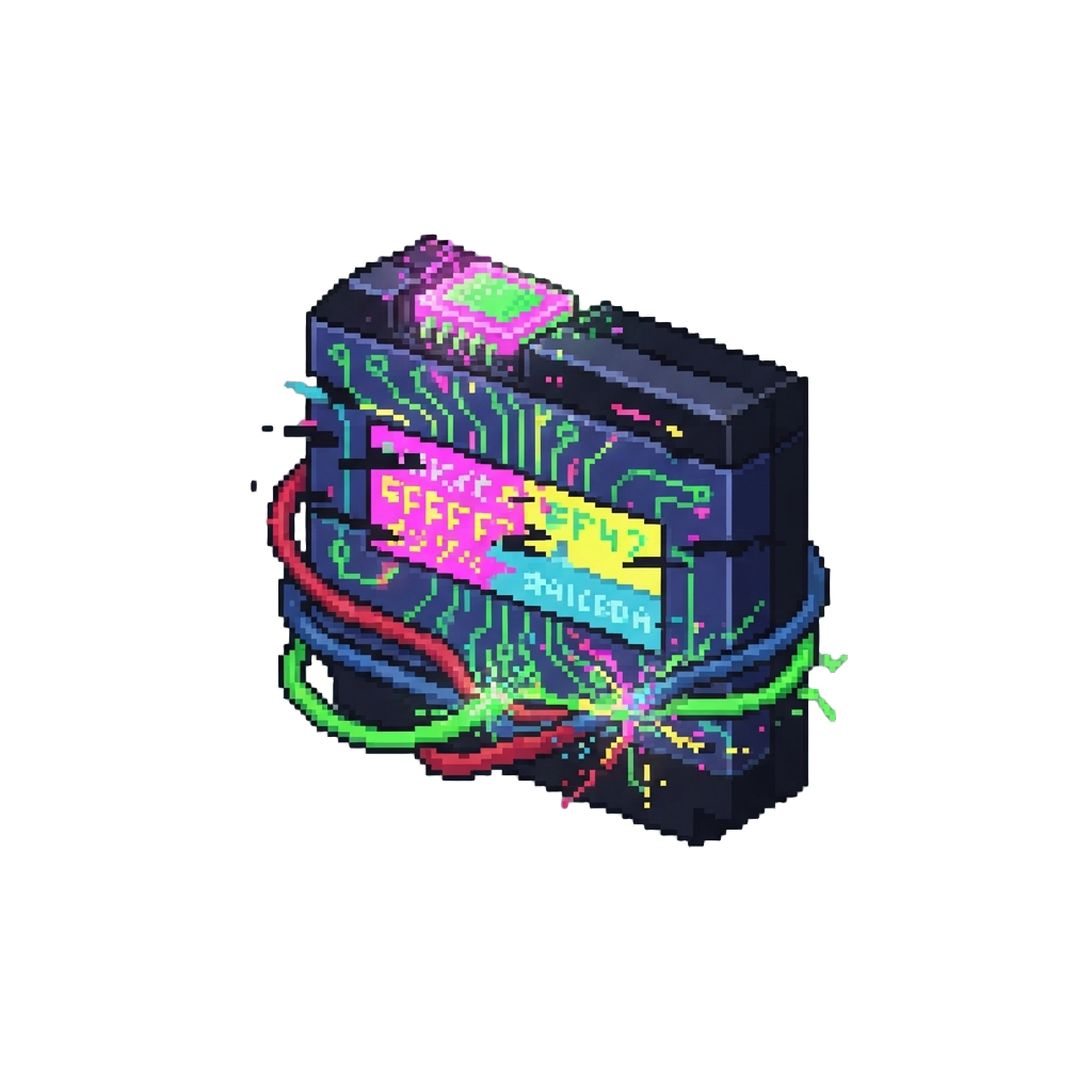 A Fast Glitchcore Chiptune Track