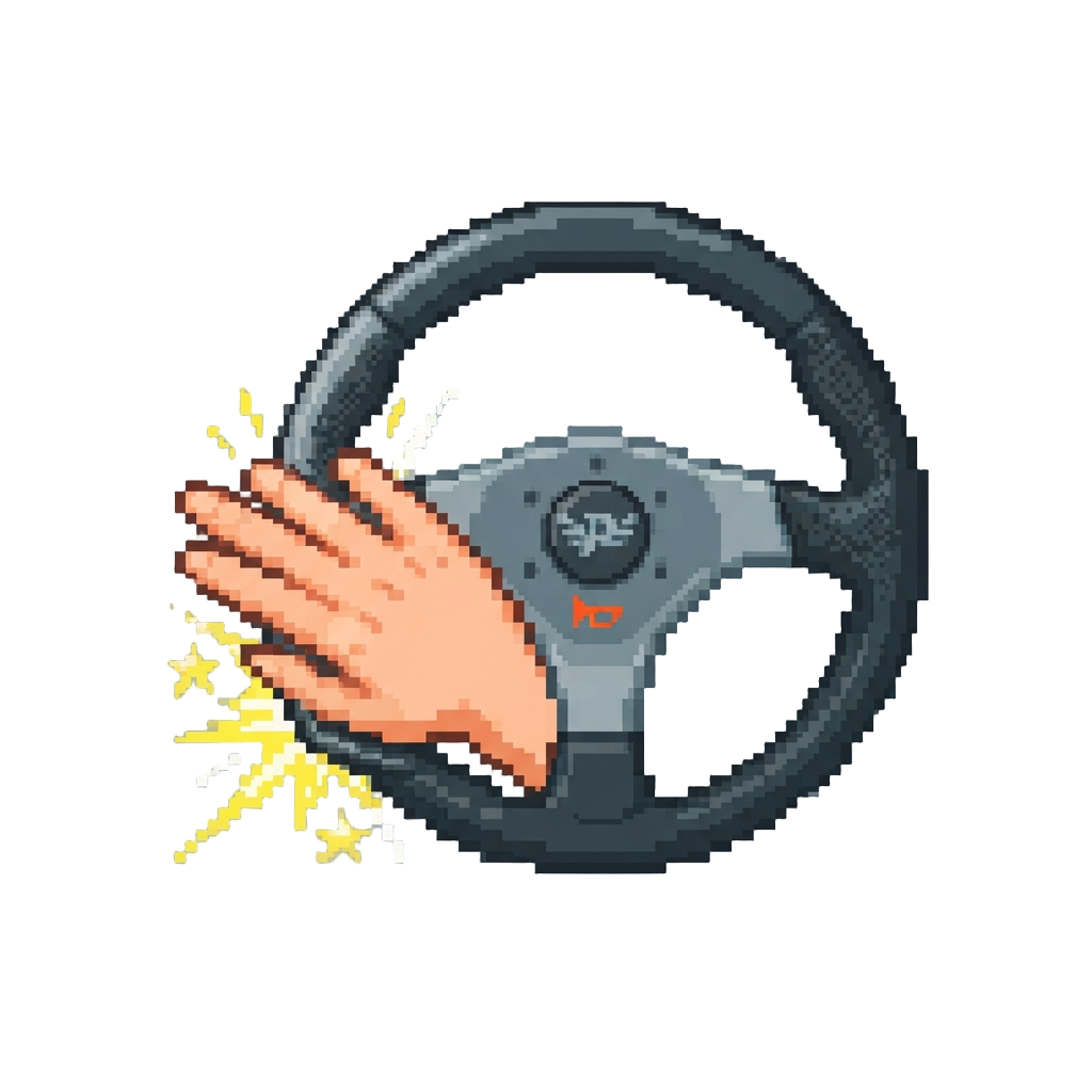 A Dramatic Steering Wheel Slap