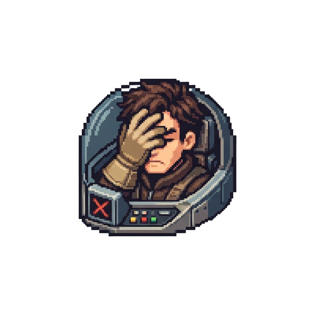 A Facepalm Mid-cockpit