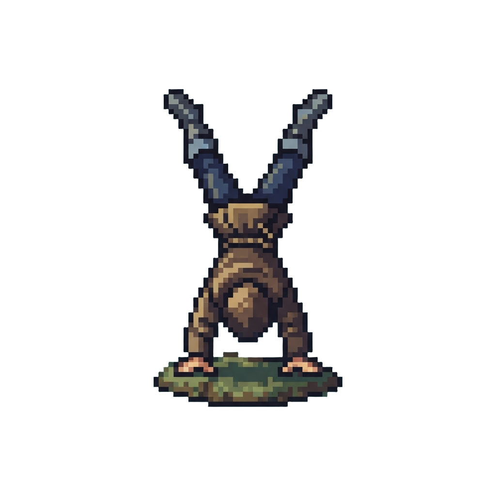A Hood-standing Victory Pose