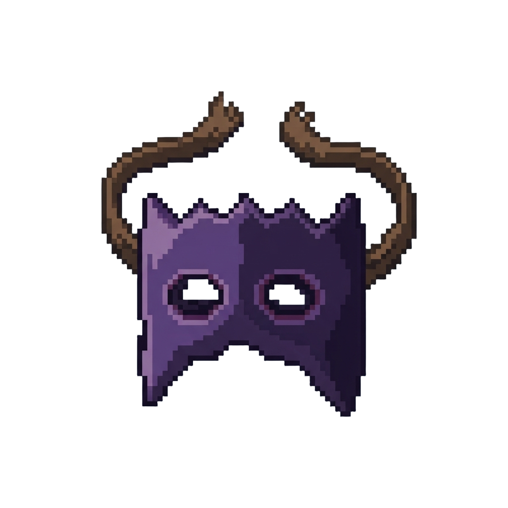 A Comical Bat Eye-mask Put on Upside Down