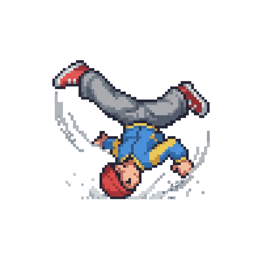 A Classic Backspinning Breakdance Sequence