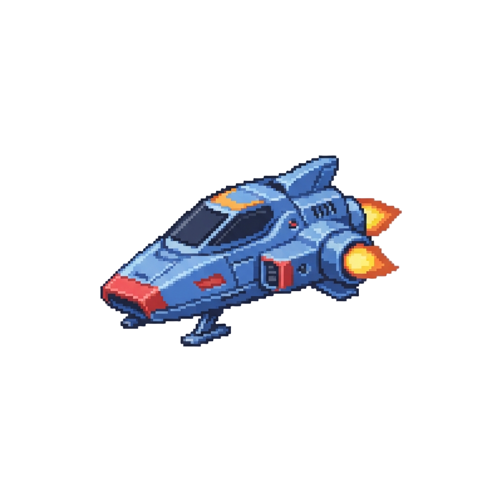 A Sleek Hover-thruster Speedster Frame