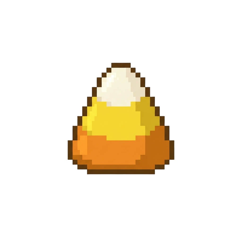 A Classic Yellow-and-orange Candy Corn Charm