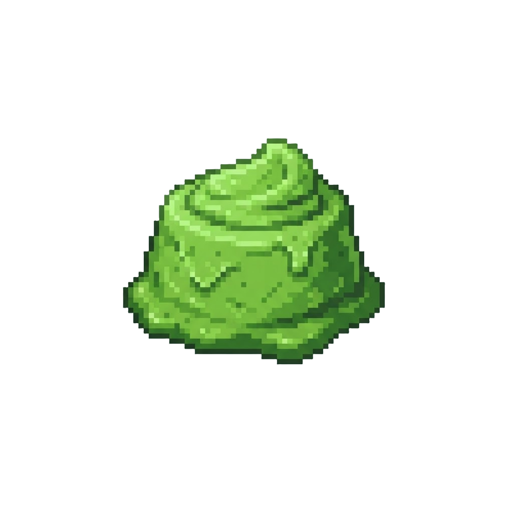 A Gooey Bright Green Mud Mask
