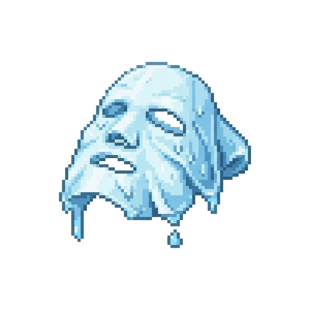 An Oversized Dripping Sheet Mask