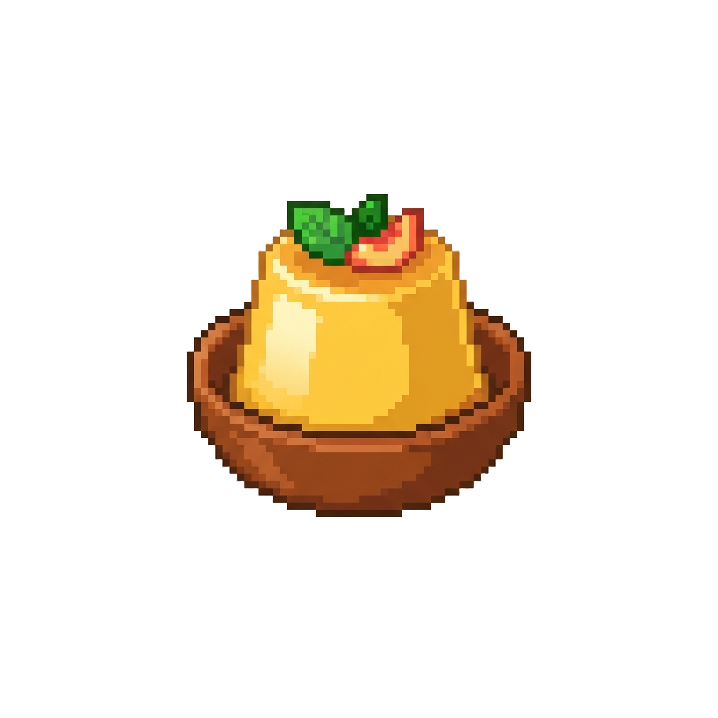 Golden Peach Pudding