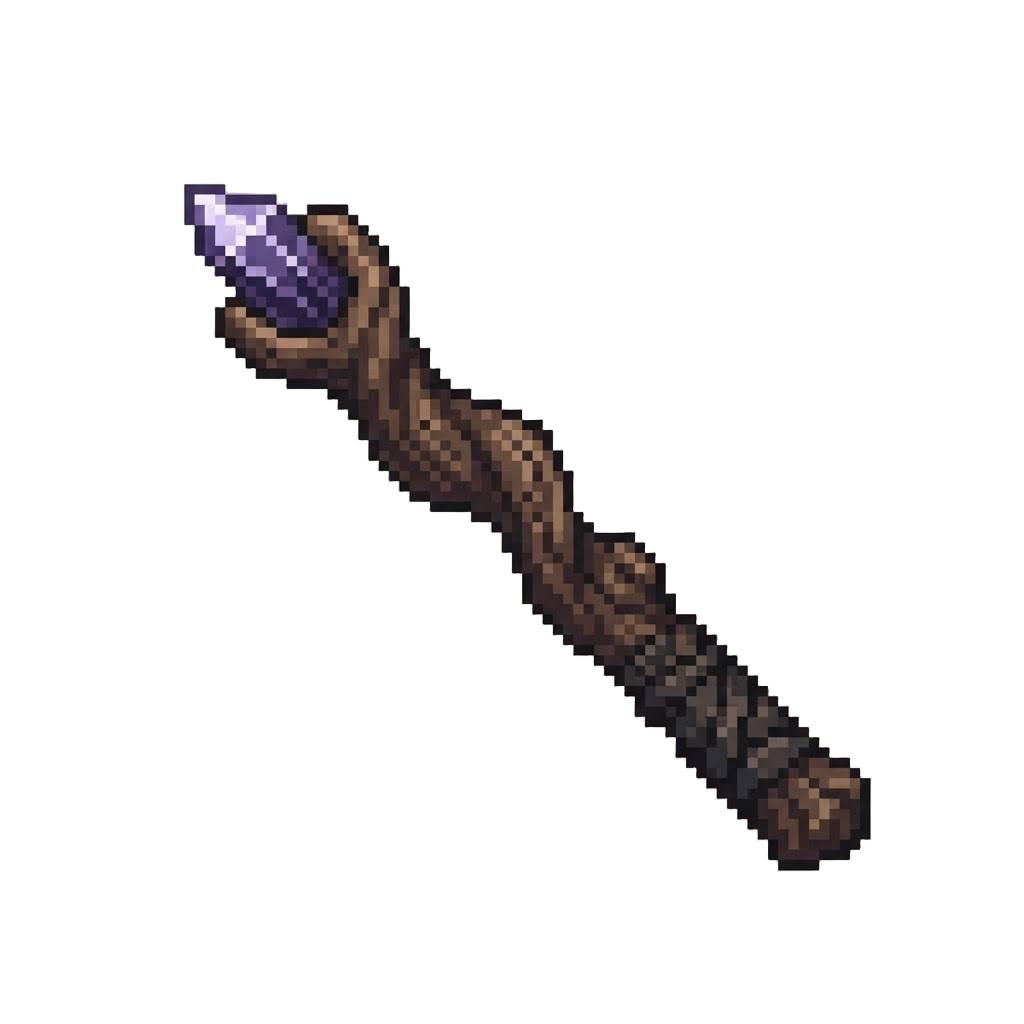 A Twisted Dark-oak Wand