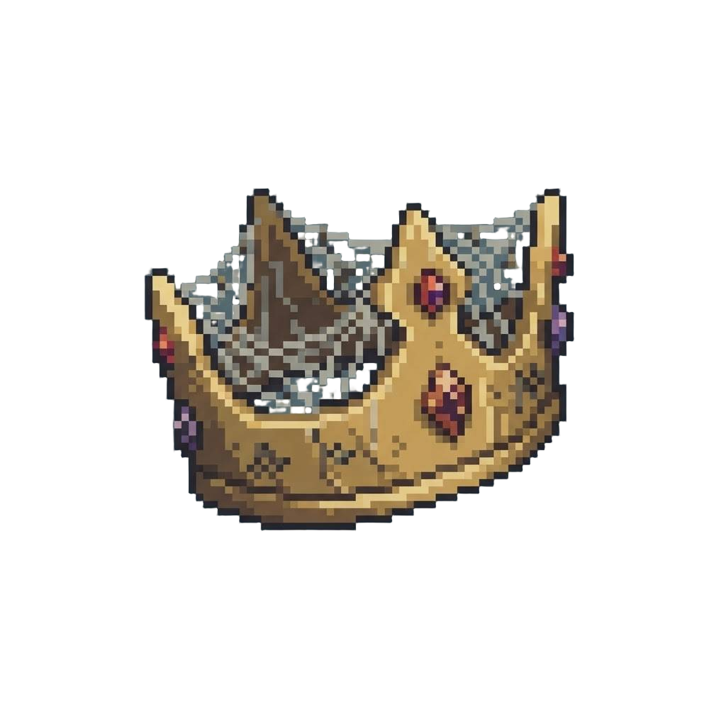 A Spiderweb-draped Crown