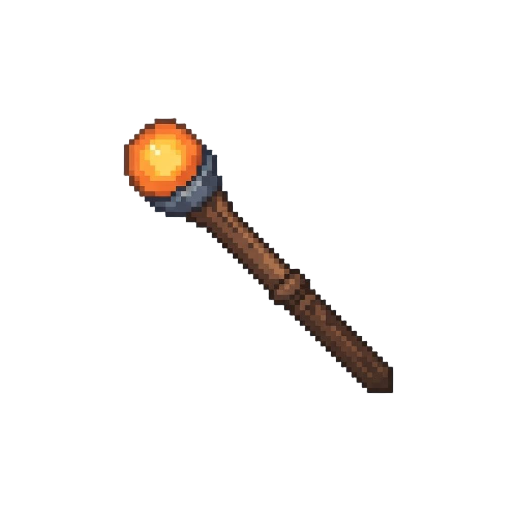 A Glowing Ember Wand