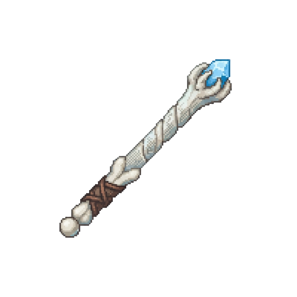A Carved Bone Wand
