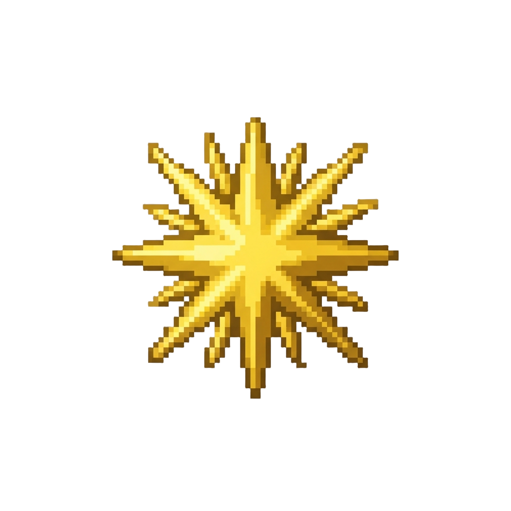 A Golden Starburst Explosion